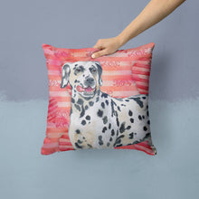 Load image into Gallery viewer, Dalmatian Love Throw Pillow - 14x14 Decorative Pillow – Art for Your Home &amp; Patio BB9740PW1414