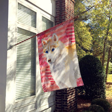 Load image into Gallery viewer, Siberian Husky Love Flag Canvas House Size BB9742CHF
