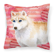 Load image into Gallery viewer, Siberian Husky Love Fabric Decorative Pillow BB9742PW1818