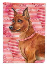 Load image into Gallery viewer, Miniature Pinscher Love Flag Canvas House Size BB9743CHF
