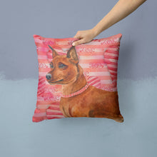 Load image into Gallery viewer, Miniature Pinscher Love Throw Pillow - 14x14 Decorative Pillow – Art for Your Home &amp; Patio BB9743PW1414