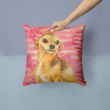 Load image into Gallery viewer, Chihuahua Love Throw Pillow - 14x14 Decorative Pillow – Art for Your Home &amp; Patio BB9745PW1414