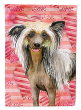 Load image into Gallery viewer, Chinese Crested Love Flag Canvas House Size BB9746CHF
