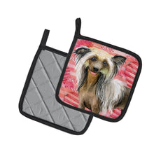 Load image into Gallery viewer, Chinese Crested Love Pot Holders - Set of 2 - Heat-Resistant Kitchen Essentials BB9746PTHD