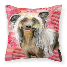 Load image into Gallery viewer, Chinese Crested Love Fabric Decorative Pillow BB9746PW1818