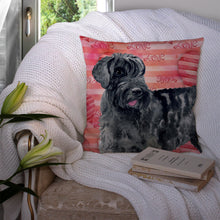 Load image into Gallery viewer, Giant Schnauzer Love Throw Pillow - 14x14 Decorative Pillow – Art for Your Home &amp; Patio BB9747PW1414
