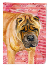 Load image into Gallery viewer, Shar Pei Love Garden Flag - Outdoor Decorative Yard Flag BB9748GF