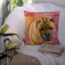 Load image into Gallery viewer, Shar Pei Love Throw Pillow - 14x14 Decorative Pillow – Art for Your Home &amp; Patio BB9748PW1414