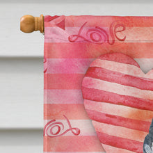 Load image into Gallery viewer, Schnauzer Love Flag Canvas House Size BB9749CHF