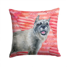 Load image into Gallery viewer, Schnauzer Love Throw Pillow - 14x14 Decorative Pillow – Art for Your Home &amp; Patio BB9749PW1414