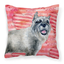 Load image into Gallery viewer, Schnauzer Love Fabric Decorative Pillow BB9749PW1818