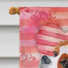 Load image into Gallery viewer, Cavalier Spaniel Love Flag Canvas House Size BB9750CHF