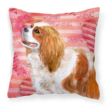Load image into Gallery viewer, Cavalier Spaniel Love Fabric Decorative Pillow BB9750PW1818