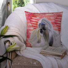 Load image into Gallery viewer, Shih Tzu Love Throw Pillow - 14x14 Decorative Pillow – Art for Your Home &amp; Patio BB9753PW1414