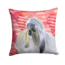Load image into Gallery viewer, Shih Tzu Love Throw Pillow - 14x14 Decorative Pillow – Art for Your Home &amp; Patio BB9753PW1414