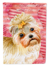 Load image into Gallery viewer, Morkie Love Garden Flag - Outdoor Decorative Yard Flag BB9755GF