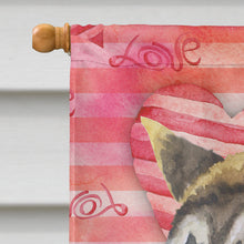 Load image into Gallery viewer, American Akita Love Flag Canvas House Size BB9756CHF