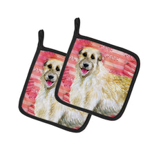 Load image into Gallery viewer, Irish Wolfhound Love Pot Holders - Set of 2 - Heat-Resistant Kitchen Essentials BB9757PTHD