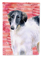 Load image into Gallery viewer, Borzoi Love Flag Canvas House Size BB9759CHF