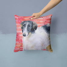 Load image into Gallery viewer, Borzoi Love Throw Pillow - 14x14 Decorative Pillow – Art for Your Home &amp; Patio BB9759PW1414