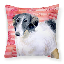 Load image into Gallery viewer, Borzoi Love Fabric Decorative Pillow BB9759PW1818