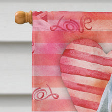 Load image into Gallery viewer, Weimaraner Love Flag Canvas House Size BB9761CHF