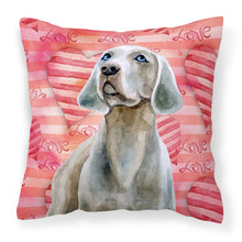 Load image into Gallery viewer, Weimaraner Love Fabric Decorative Pillow BB9761PW1818