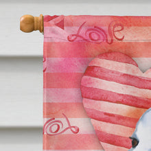 Load image into Gallery viewer, Maremma Sheepdog Love Flag Canvas House Size BB9762CHF