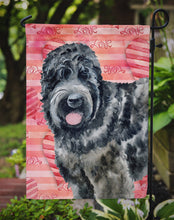 Load image into Gallery viewer, Black Russian Terrier Love Garden Flag - Outdoor Decorative Yard Flag BB9764GF