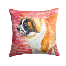 Load image into Gallery viewer, Saint Bernard Love Throw Pillow - 14x14 Decorative Pillow – Art for Your Home &amp; Patio BB9766PW1414