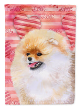 Load image into Gallery viewer, Pomeranian Love Flag Canvas House Size BB9769CHF