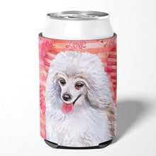 Load image into Gallery viewer, Medium White Poodle Love Can or Bottle Hugger BB9770CC