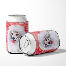 Load image into Gallery viewer, Medium White Poodle Love Can or Bottle Hugger BB9770CC
