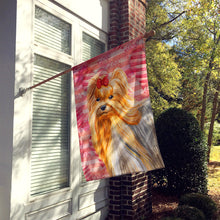 Load image into Gallery viewer, Yorkshire Terrier Love Flag Canvas House Size BB9772CHF