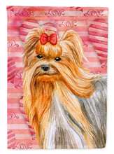 Load image into Gallery viewer, Yorkshire Terrier Love Garden Flag - Outdoor Decorative Yard Flag BB9772GF
