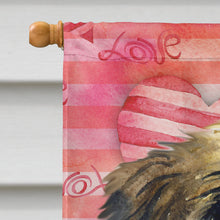 Load image into Gallery viewer, Brussels Griffon Love Flag Canvas House Size BB9774CHF
