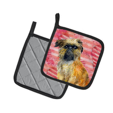 Load image into Gallery viewer, Brussels Griffon Love Pot Holders - Set of 2 - Heat-Resistant Kitchen Essentials BB9774PTHD