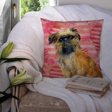 Load image into Gallery viewer, Brussels Griffon Love Throw Pillow - 14x14 Decorative Pillow – Art for Your Home &amp; Patio BB9774PW1414