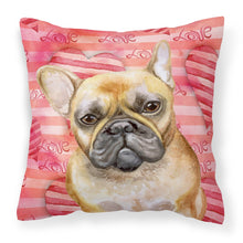 Load image into Gallery viewer, French Bulldog Love Fabric Decorative Pillow BB9775PW1818