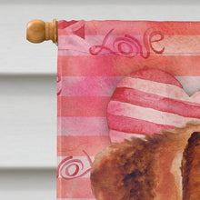 Load image into Gallery viewer, Jack Russell Terrier Love Flag Canvas House Size BB9776CHF