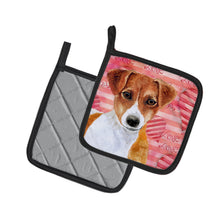 Load image into Gallery viewer, Jack Russell Terrier Love Pot Holders - Set of 2 - Heat-Resistant Kitchen Essentials BB9776PTHD