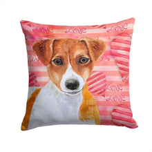 Load image into Gallery viewer, Jack Russell Terrier Love Throw Pillow - 14x14 Decorative Pillow – Art for Your Home &amp; Patio BB9776PW1414