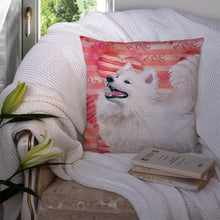 Load image into Gallery viewer, Samoyed Love Throw Pillow - 14x14 Decorative Pillow – Art for Your Home &amp; Patio BB9778PW1414