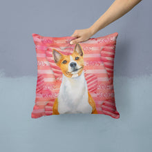 Load image into Gallery viewer, Basenji Love Throw Pillow - 14x14 Decorative Pillow – Art for Your Home &amp; Patio BB9779PW1414