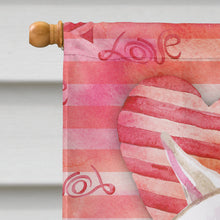 Load image into Gallery viewer, Bull Terrier Love Flag Canvas House Size BB9780CHF
