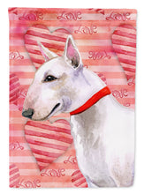 Load image into Gallery viewer, Bull Terrier Love Garden Flag - Outdoor Decorative Yard Flag BB9780GF