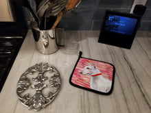 Load image into Gallery viewer, Bull Terrier Love Pot Holders - Set of 2 - Heat-Resistant Kitchen Essentials BB9780PTHD