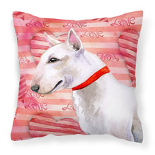 Load image into Gallery viewer, Bull Terrier Love Fabric Decorative Pillow BB9780PW1818