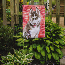 Load image into Gallery viewer, Siberian Husky Grey Love Garden Flag - Outdoor Decorative Yard Flag BB9783GF