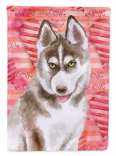Load image into Gallery viewer, Siberian Husky Grey Love Garden Flag - Outdoor Decorative Yard Flag BB9783GF